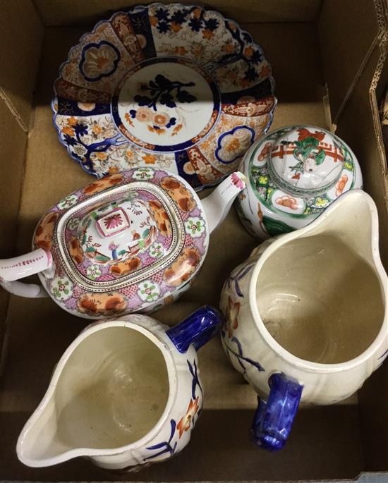 Ginger jar, Imari plate etc